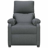 vidaXL Fauteuil Verstelbaar Stof Donkergrijs - 40% Korting!