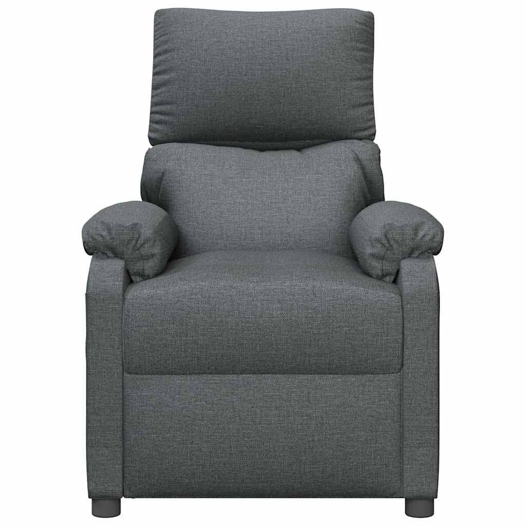 vidaXL Fauteuil Verstelbaar Stof Donkergrijs - 40% Korting!