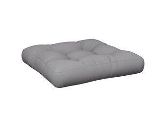 vidaXL Palletkussen Grijs (58x58x10 cm) - 65% Korting!