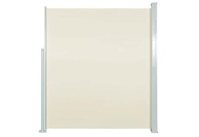 vidaXL Windscherm uittrekbaar 160x500 cm crème