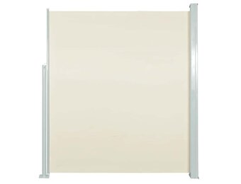 vidaXL Uittrekbaar Windscherm 160x500cm Crème - 59% Korting!