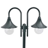 vidaXL Paalverlichting Tuin E27 220cm Aluminium Donkergroen (56% Korting)