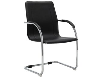 vidaXL Kantoorstoel Kunstleer Zwart - 56% Korting!