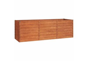 vidaXL Plantenbak verhoogd 240x80x77 cm cortenstaal roestig