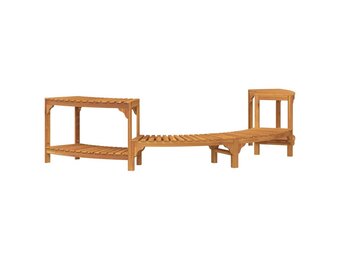 vidaXL Hot Tub Omgeving Bruin Massief Acaciahout - 60% Korting