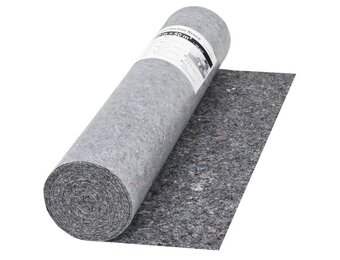 vidaXL Schildersvlies anti-slip 50 m 280 g/m² grijs