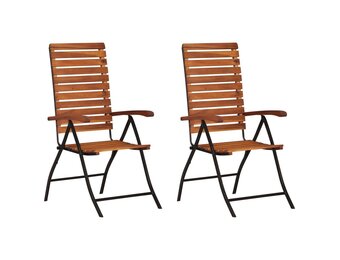 vidaXL Tuinstoelen (2 st) - Verstelbaar, Massief Acaciahout | 59% Korting