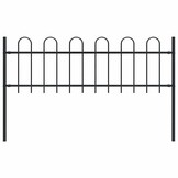 vidaXL Tuinhek Staal Zwart - 1.8m - 55% Korting!