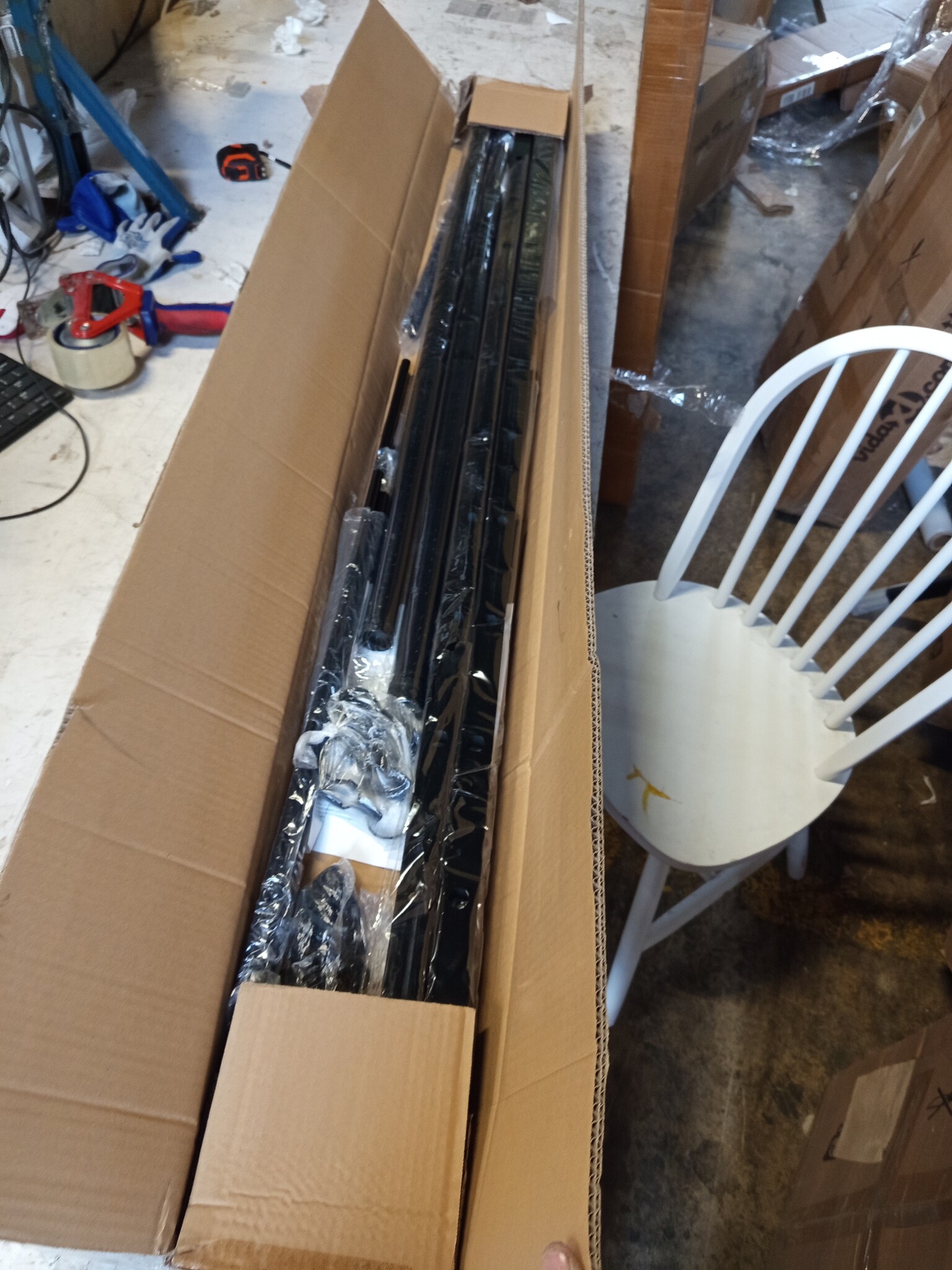 vidaXL Tuinhek Staal Zwart - 1.8m - 55% Korting!