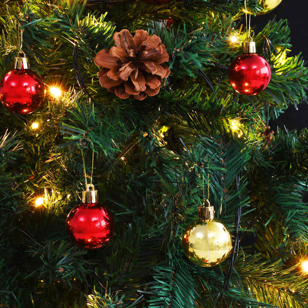 VidaXL Kerstboom 210cm Groen met Verlichting & Ballen - 41% Korting!