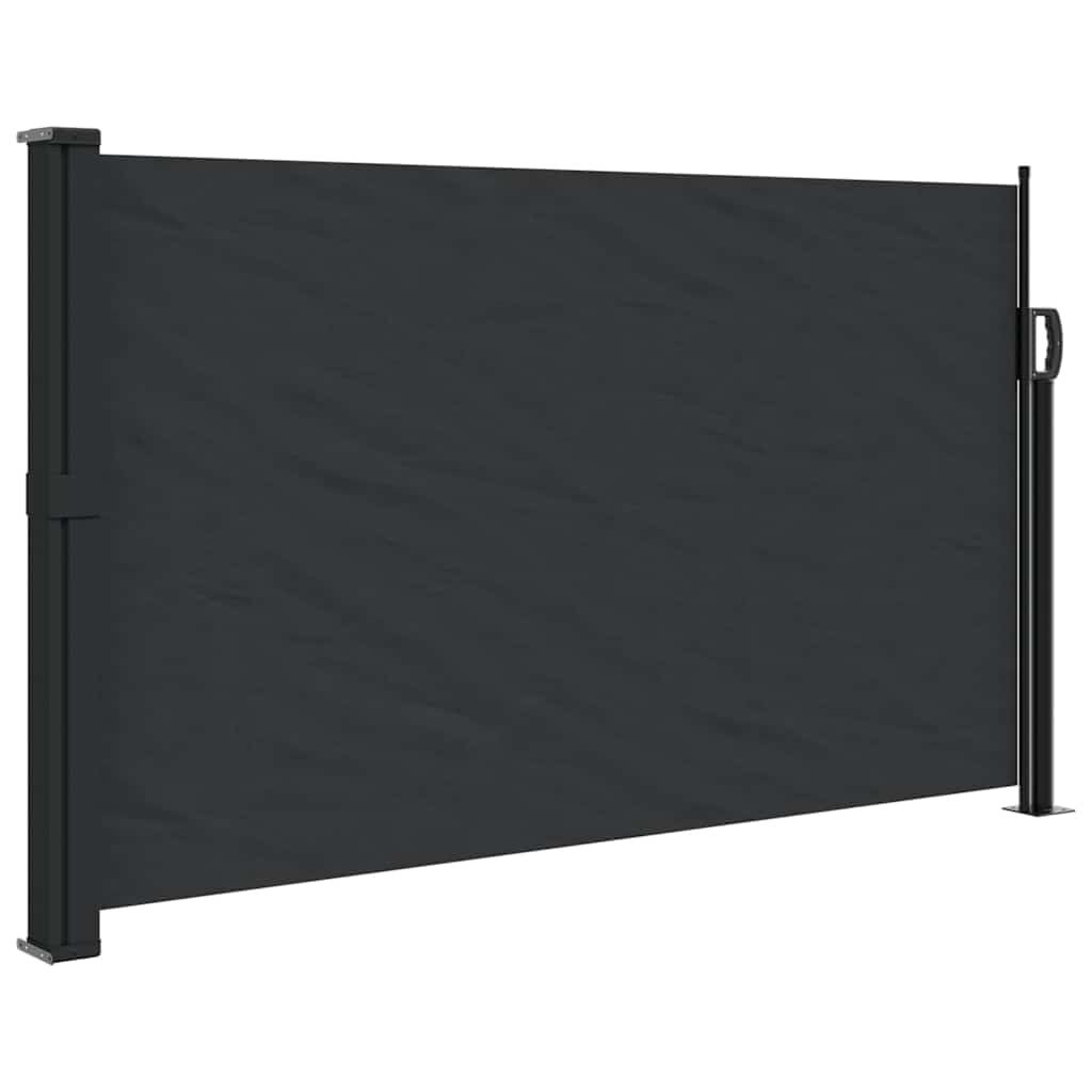 vidaXL Windscherm Uittrekbaar 120x500 cm Zwart - 60% Korting!