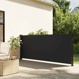 vidaXL Windscherm Uittrekbaar 120x500 cm Zwart - 60% Korting!
