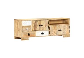 VidaXL TV-meubel Massief Mangohout (120cm) - 41% Korting!