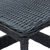 vidaXL Tuintafel Poly Rattan Donkergrijs - Nu 65% Korting!