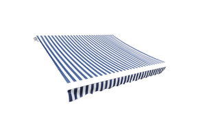 VidaXL Luifeldoek 500x300 cm Blauw/Wit - 51% Korting!