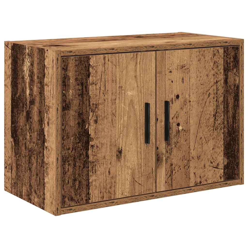 vidaXL Garage Wandkast - 80% Korting - Oud Hout