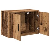 vidaXL Garage Wandkast - 80% Korting - Oud Hout