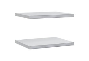vidaXL Wandschappen RVS - 2 stuks (50x40x3cm) met 60% Korting