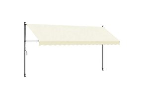 vidaXL Luifel Uittrekbaar Crème - 400x150 cm - 35% Korting