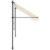 vidaXL Luifel Uittrekbaar Crème - 400x150 cm - 35% Korting