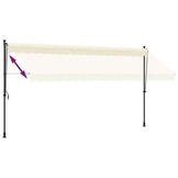 vidaXL Luifel Uittrekbaar Crème - 400x150 cm - 35% Korting