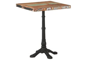 vidaXL Bistrotafel Gerecycled Hout 60x60cm - 44% Korting!