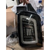 Achterlichten VW T5 04 03-09 / 10-15 SMOKE ZWART WIT LED