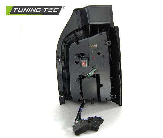 Achterlichten VW T5 04 03-09 / 10-15 SMOKE ZWART WIT LED