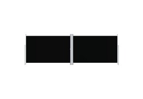 vidaXL Windscherm Uittrekbaar 200x600cm Zwart - 71% Korting!