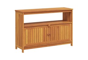 vidaXL Tuinwandtafel 110x35x75 cm massief acaciahout