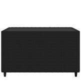 vidaXL Salontafel Vierkant Poly Rattan Zwart - 46% Korting!