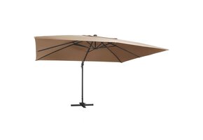 vidaXL Zweefparasol Taupe 400x300 cm (59% korting!)