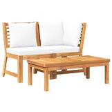 vidaXL Loungeset Acaciahout (46% korting!) - Vintage Tuinmeubel