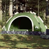 vidaXL 4-persoons snelontgrendeling Tent (Groen) - 35% Korting!