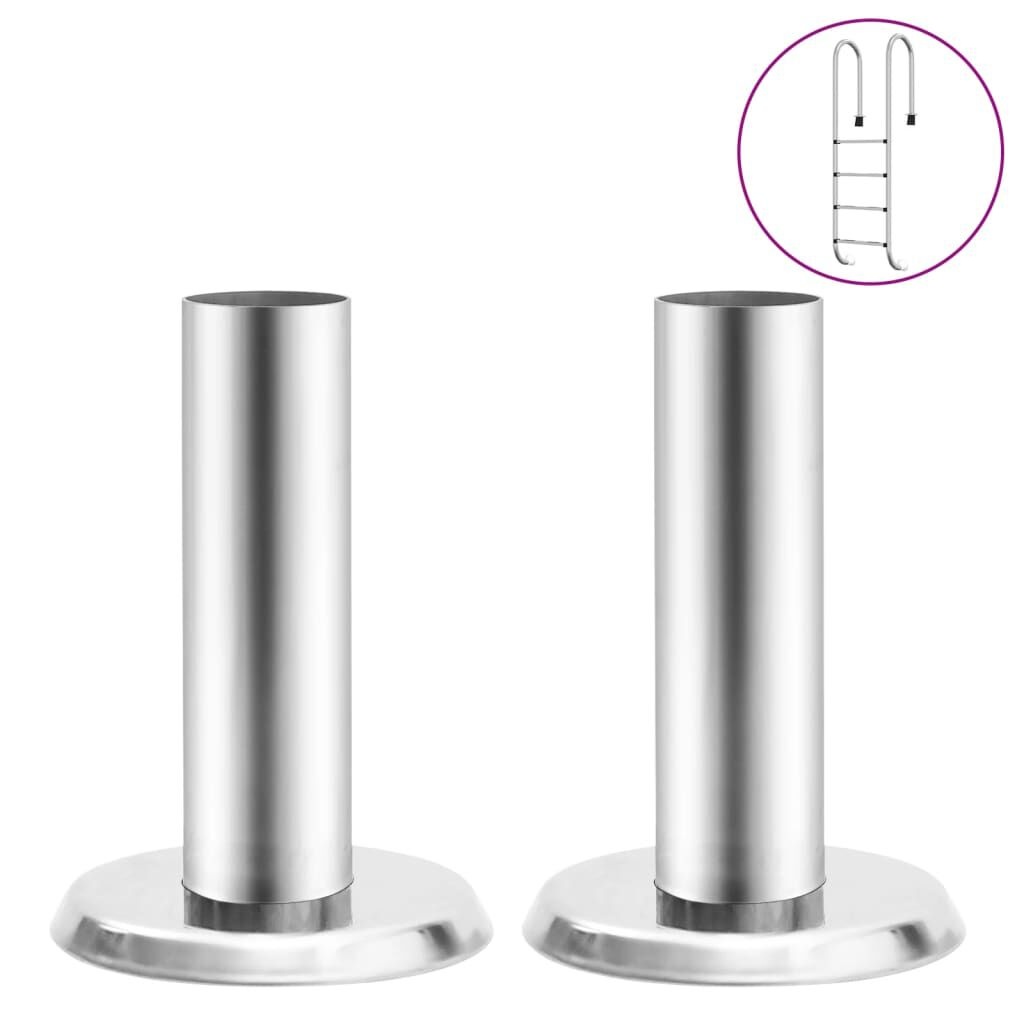vidaXL Zwembadladder Leuningbeugels 2 st. 304 RVS | -46%