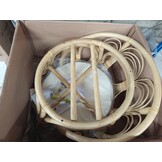 vidaXL Eetkamerstoel Rattan & Linnen - 64% Korting!