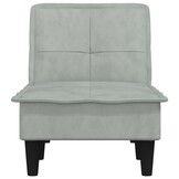 vidaXL Chaise longue fluweel lichtgrijs - 55% korting!