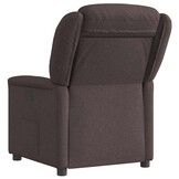 vidaXL Fauteuil verstelbaar stof donkerbruin - 57% korting!