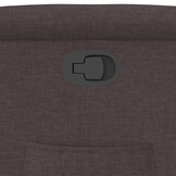 vidaXL Fauteuil verstelbaar stof donkerbruin - 57% korting!