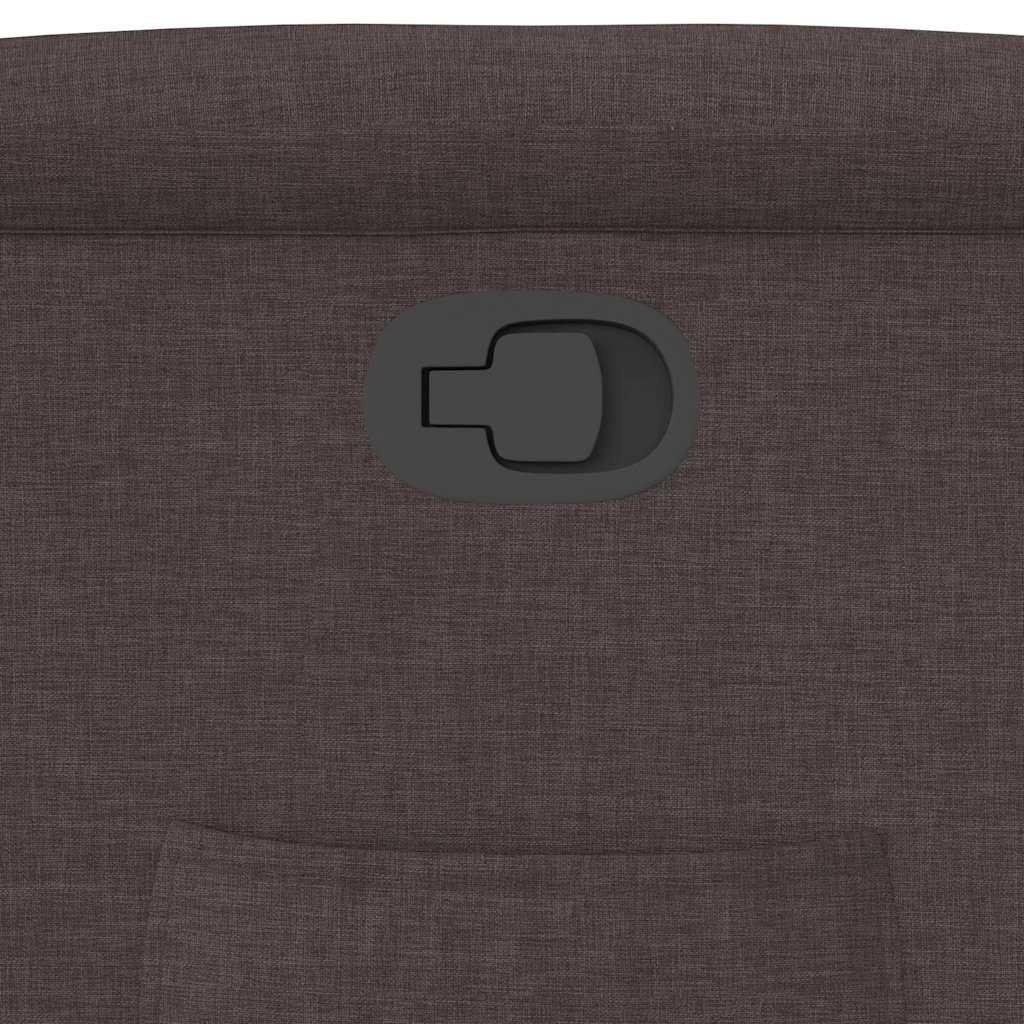 vidaXL Fauteuil verstelbaar stof donkerbruin - 57% korting!