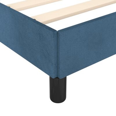 vidaXL Bedframe Fluweel Donkerblauw 140x200 cm - 55% Korting!