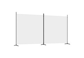vidaXL Kamerscherm 2 panelen (wit) - 55% Korting