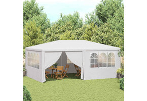 VidaXL Partytent met zijwanden - 4x6m Wit - 40% Korting