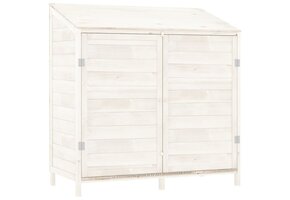 vidaXL Tuinschuur Vurenhout Wit - 59% Korting!
