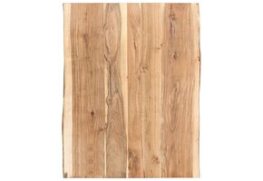 Tafelblad Acaciahout 80x(50-60)cm - Uniek met 60% Korting!