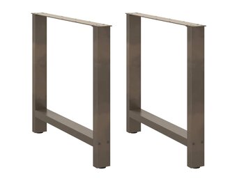 vidaXL Salontafelpoten Staal Naturel - 2 stuks - 65% KORTING!