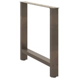 vidaXL Salontafelpoten Staal Naturel - 2 stuks - 65% KORTING!