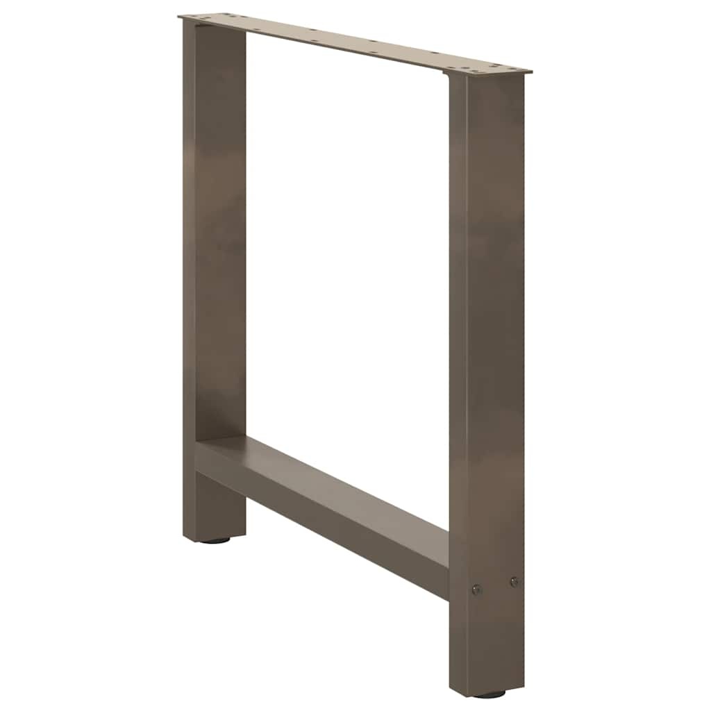 vidaXL Salontafelpoten Staal Naturel - 2 stuks - 65% KORTING!