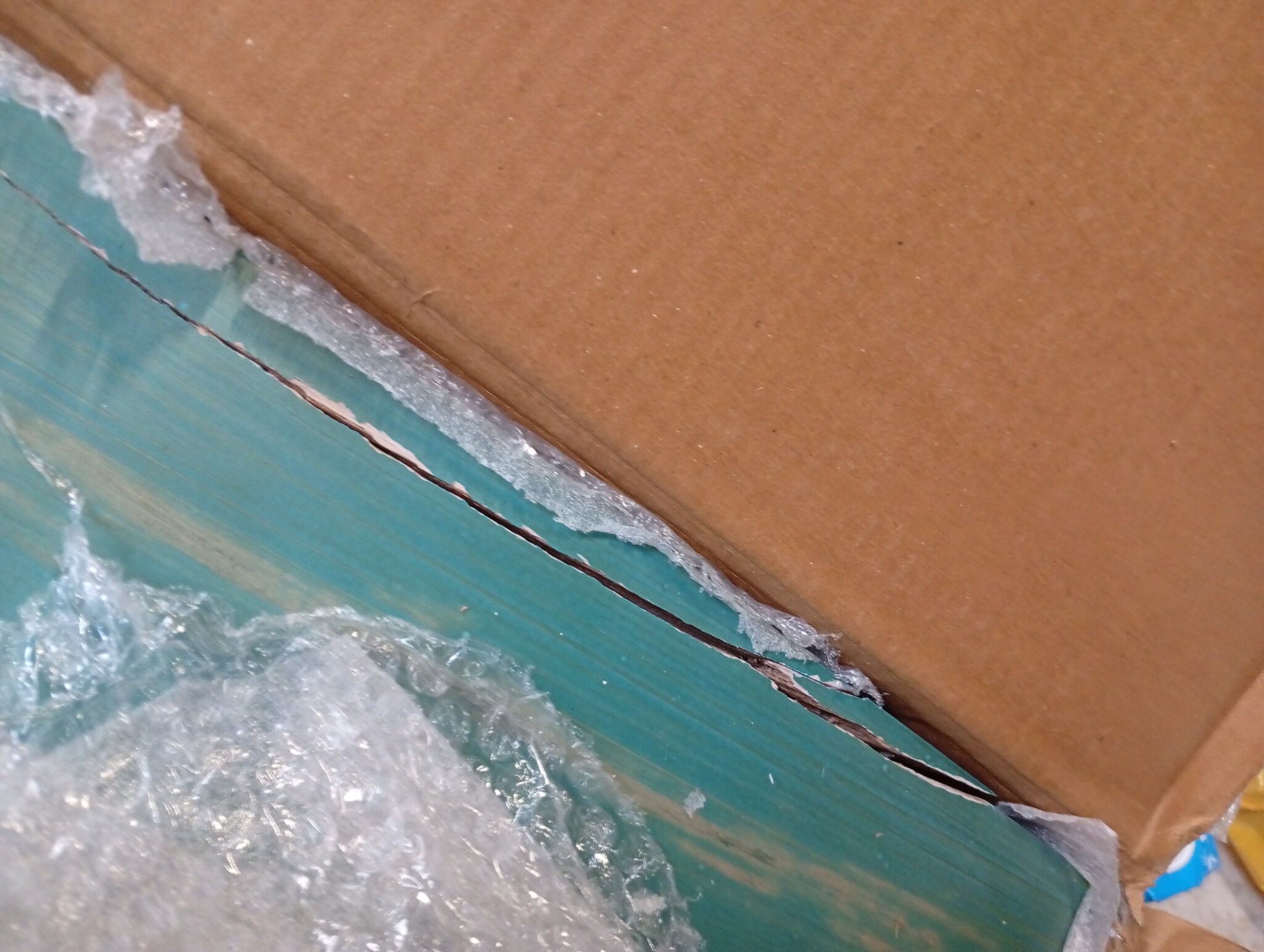 vidaXL Opbergkist Massief Mangohout Blauw - 65% Korting!