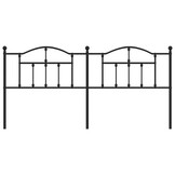 vidaXL Hoofdbord Metaal Zwart (200cm) - 51% Korting!